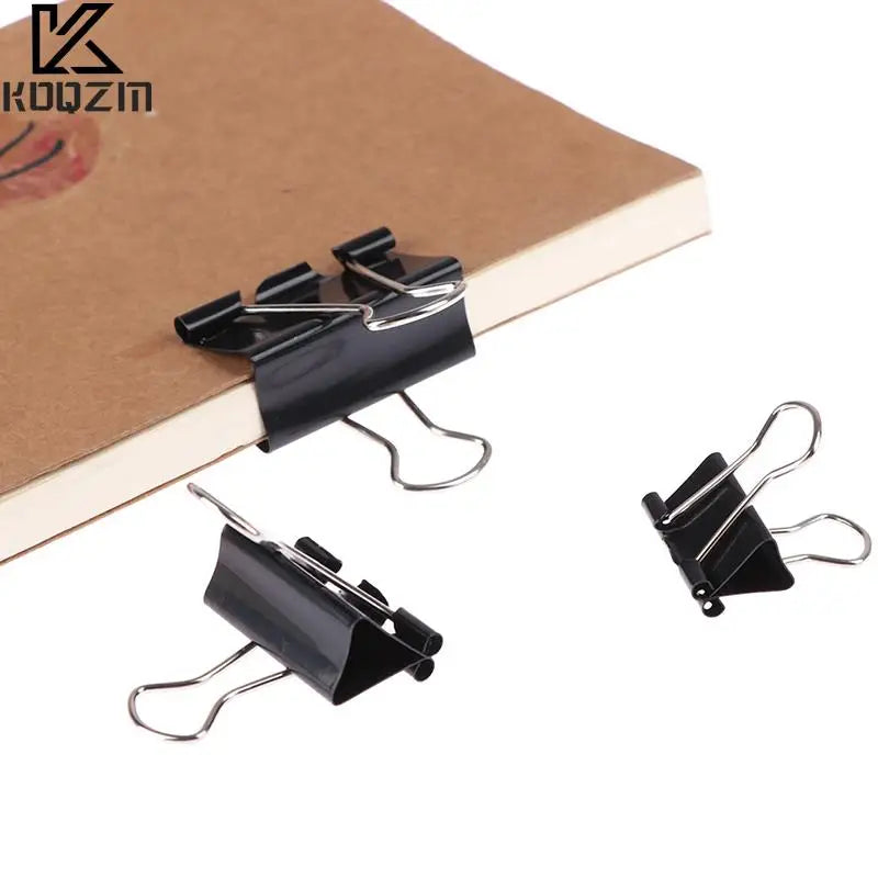 10pcs Black Metal Binder Clips