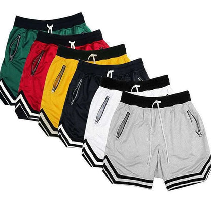 Men'S Sports Track Shorts Summer Basketball Fitness Running Breathable Loose Short Pants Male Gym Sports Training Workout Shorts