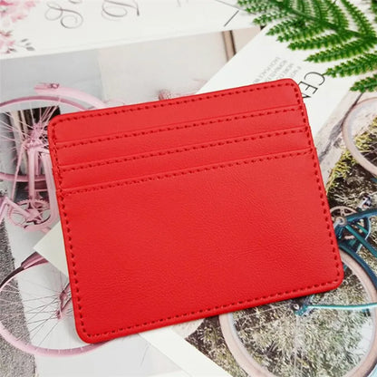 1Pc Pu Leather ID Card Holder