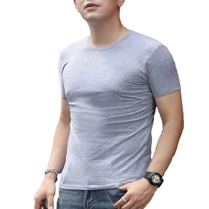 Men's Pullover Short Sleeve Slim Fit Top