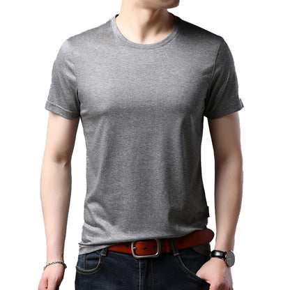 Mens Casual Short Sleeve O-Neck T-shirt