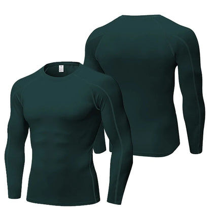 Mens activewear round neck sports compression T-Shirt