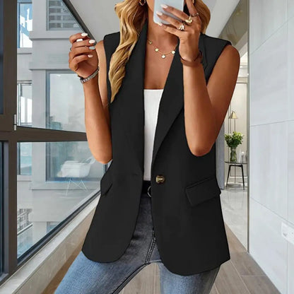 Women Elegant Sleeveless Business Attire