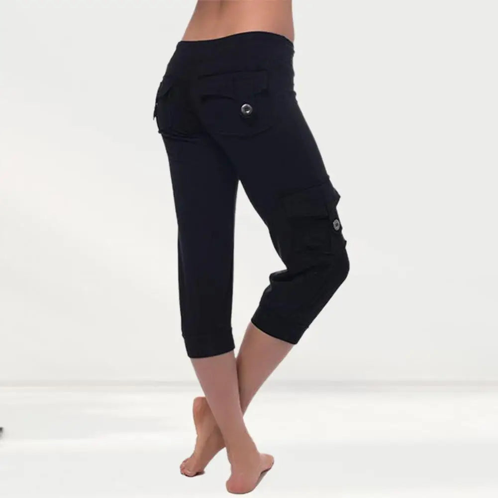 Mid-rise Drawstring Yoga Pants