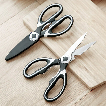 Multifunctional Kitchen Scissors with Plastic Handle