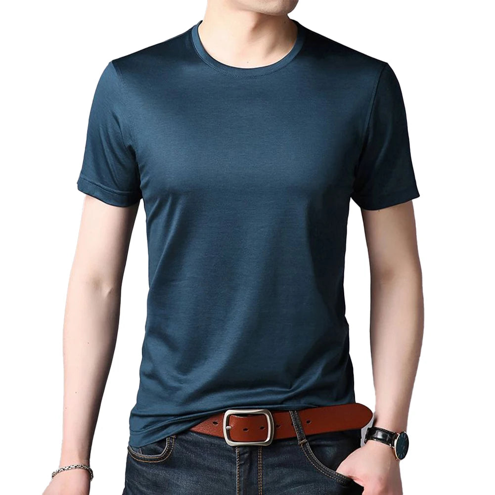 Mens Casual Short Sleeve O-Neck T-shirt