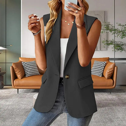 Women Elegant Sleeveless Business Attire