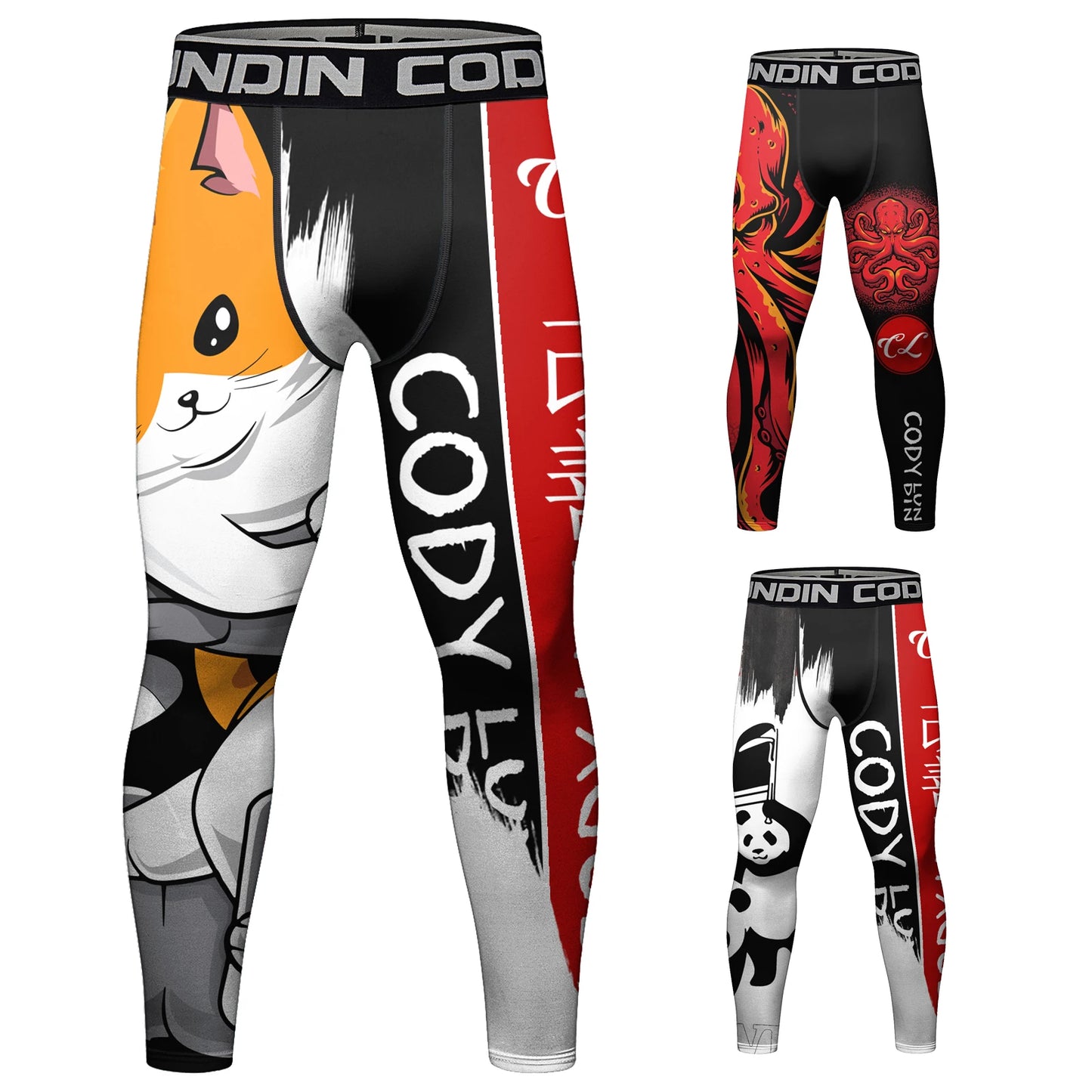 Men's Animal Printed Wrestling Pants