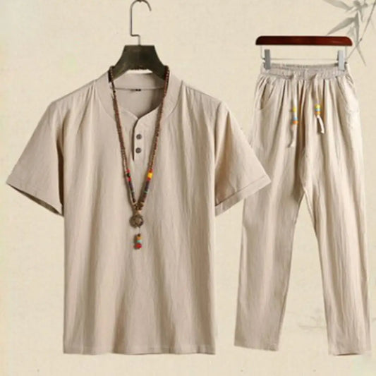 Short Sleeve Men's Casual Set