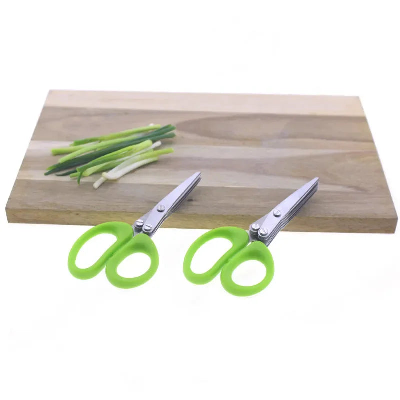 3 / 5 Layer Multi Stainless Steel Scallion Scissors