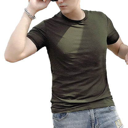 Men's Pullover Short Sleeve Slim Fit Top