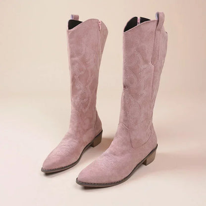 Embroidered Western Cowboy Boots for Women