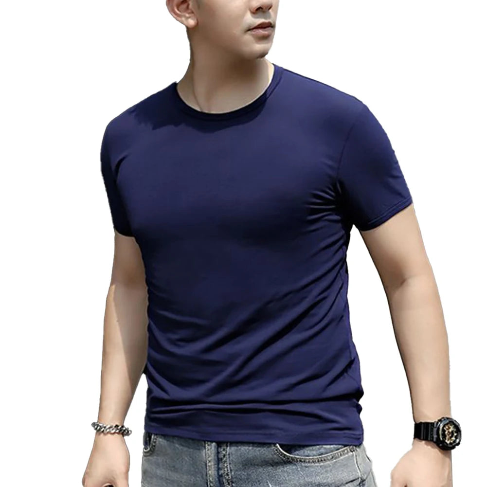 Men's Pullover Short Sleeve Slim Fit Top