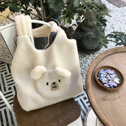 Lambwool Funny Shoulder Bags