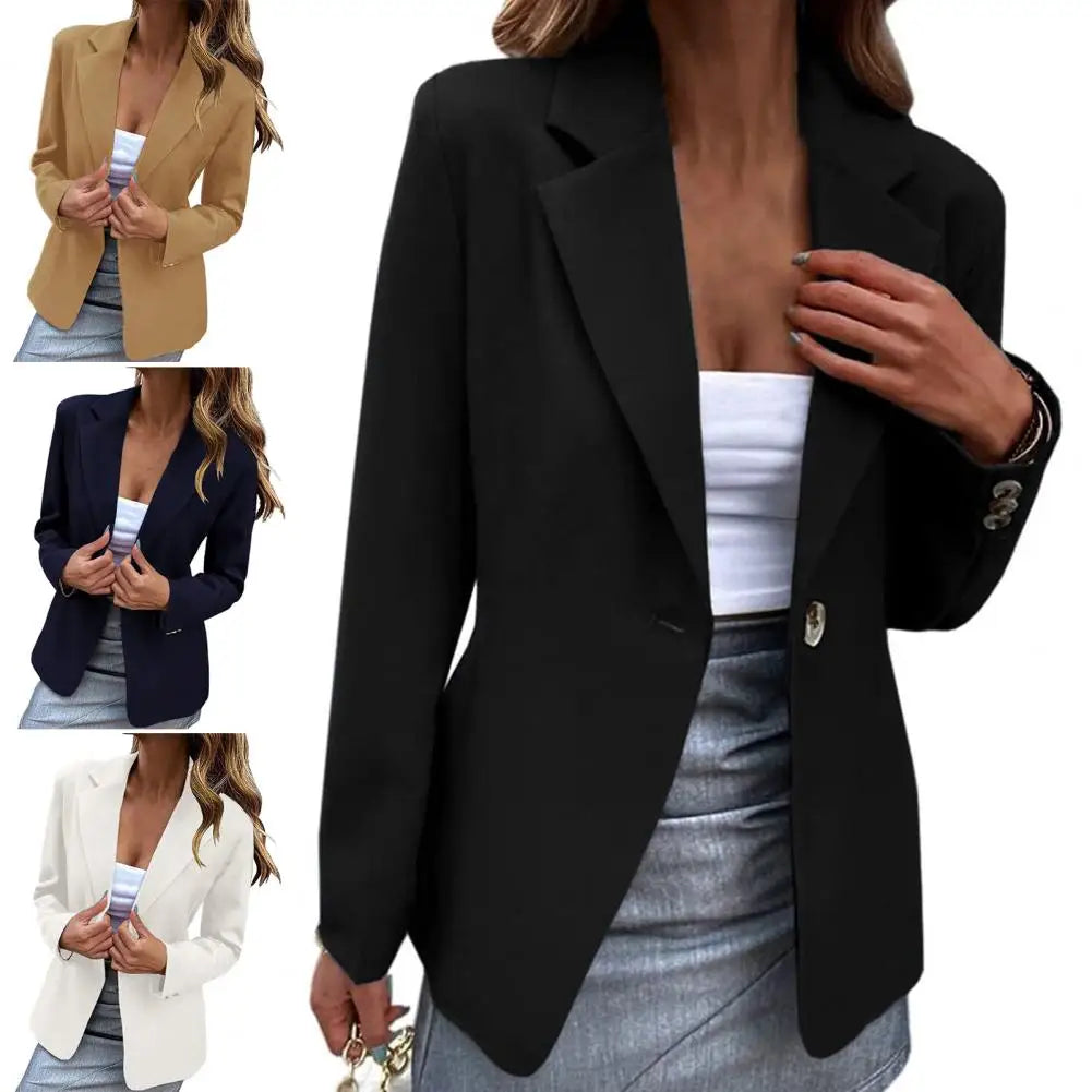 Solid Color Stylish Women's Slim Fit Business Attire