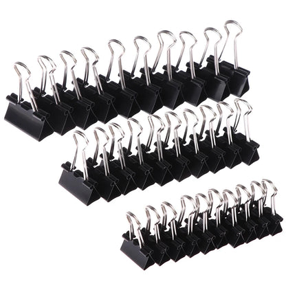 10pcs Black Metal Binder Clips