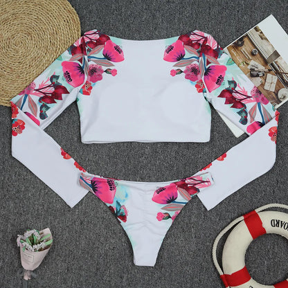 Floral Bikini Two Piece Set