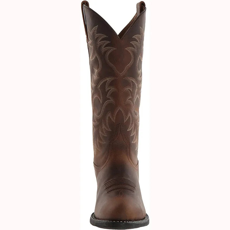 Mid-Calf Western Cowboy Boots for Men