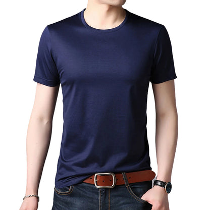 Mens Casual Short Sleeve O-Neck T-shirt