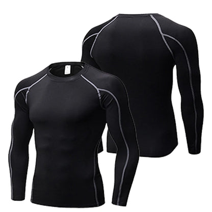 Mens activewear round neck sports compression T-Shirt