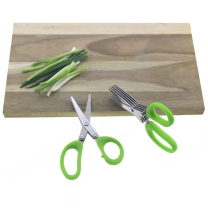 3 / 5 Layer Multi Stainless Steel Scallion Scissors