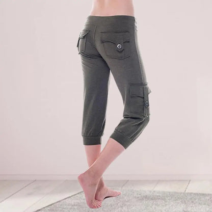 Mid-rise Drawstring Yoga Pants