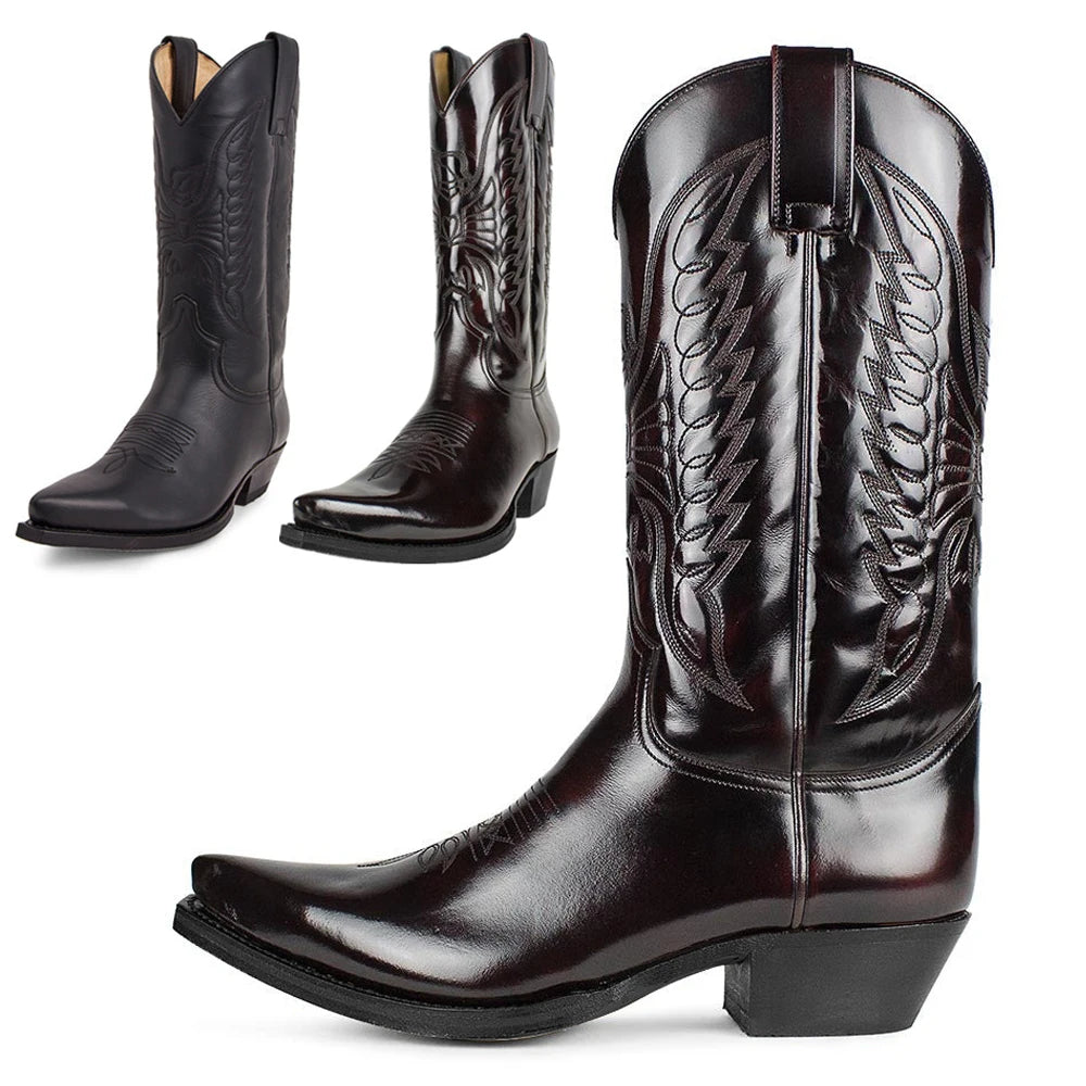 Men Western Cowboy Boots