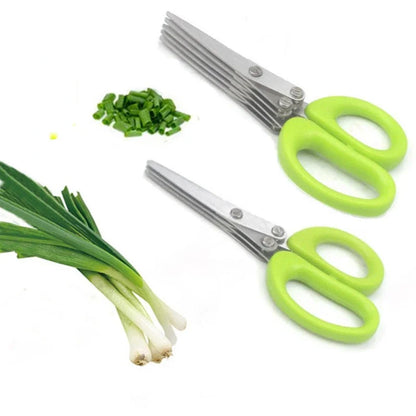 3 / 5 Layer Multi Stainless Steel Scallion Scissors