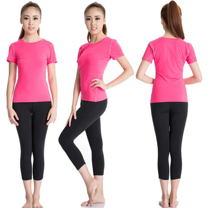 Women's PRO Tight Training Short-sleeved Running