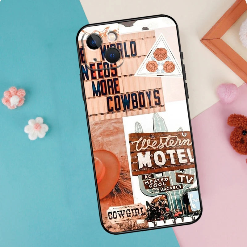 Cowboy/Cowgirl Howdy Western Boho Phone Case For iPhone