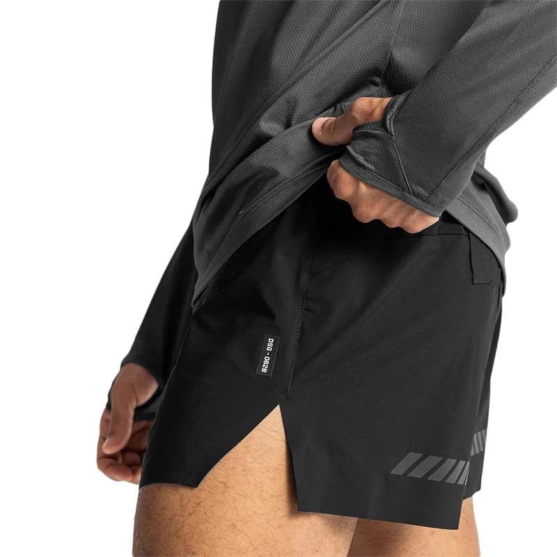 Men's Gym Shorts Quick Dry Swim Beach Sport Short Pants Basketball Shorts Bodybuilding Fitness Training Workout Running Shorts