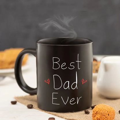 Best dad ever 11oz Black Ceramic Coffee Mug