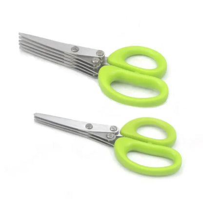 3 / 5 Layer Multi Stainless Steel Scallion Scissors