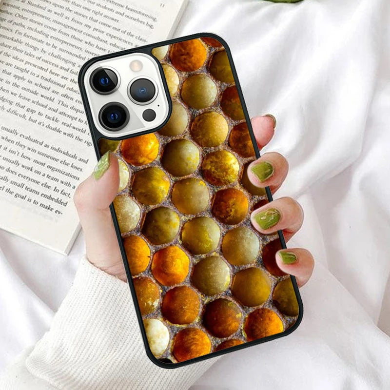 Bumble Bee Honeycomb Honey Phone Case Cover for iPhone