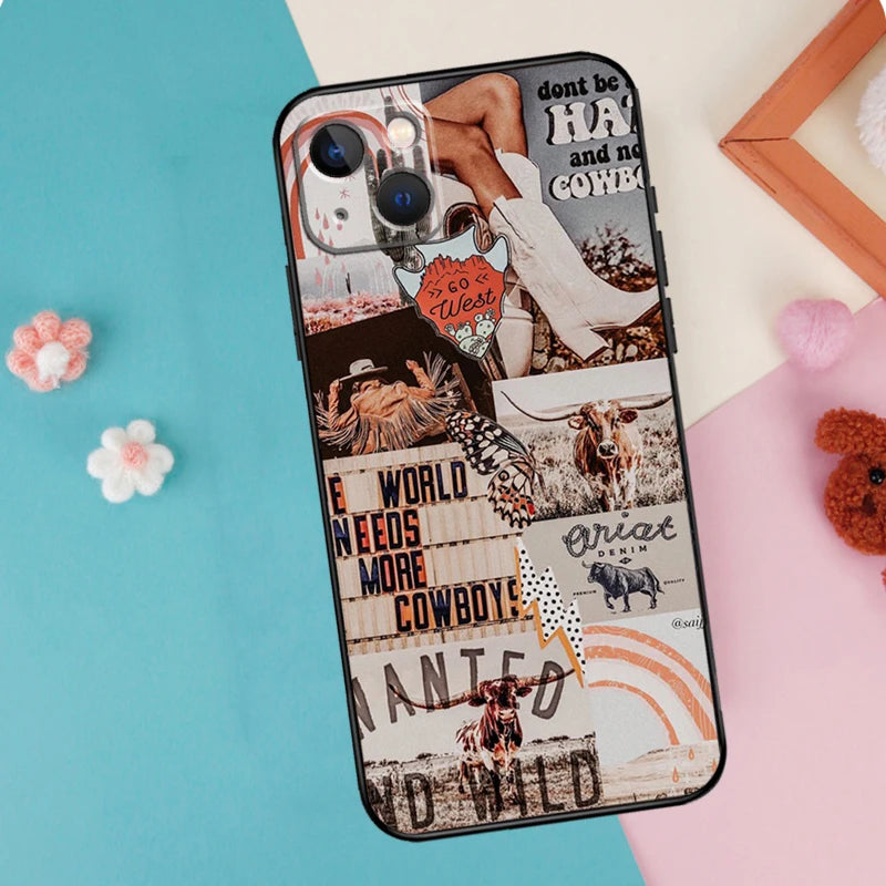 Cowboy/Cowgirl Howdy Western Boho Phone Case For iPhone