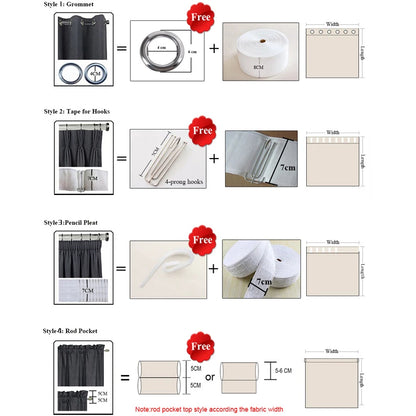 Curtains for Living Room, Bedroom, and Dining Romm