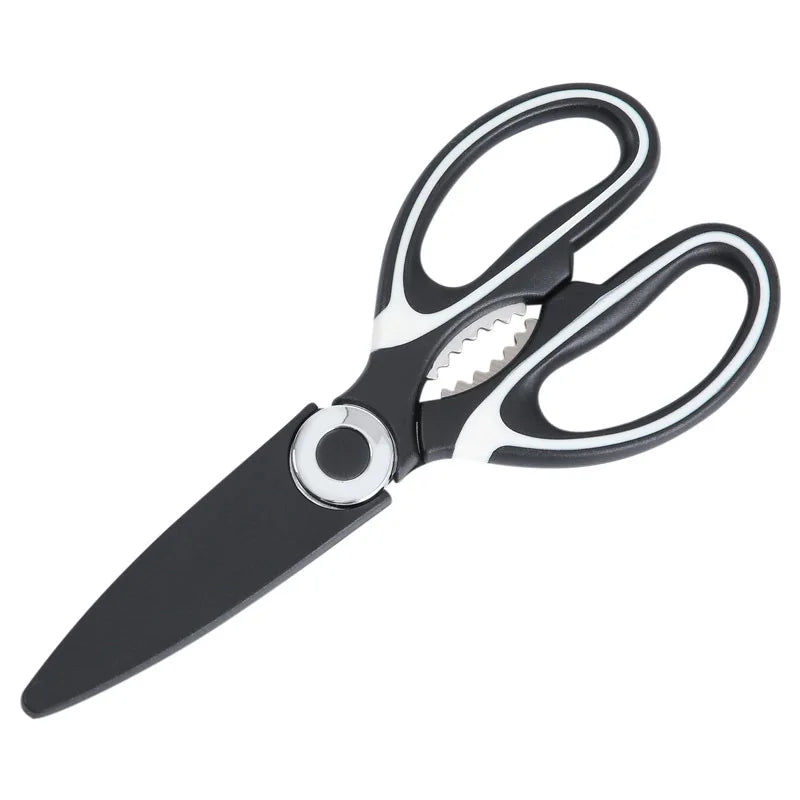 Multifunctional Kitchen Scissors with Plastic Handle