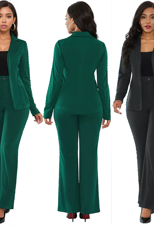 Women Office Suits Blazers and Panties Set Business Suit Two-Piece Suit