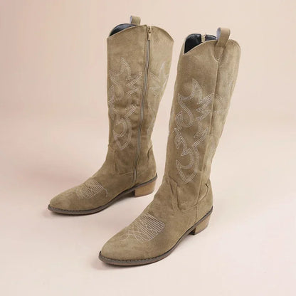 Embroidered Western Cowboy Boots for Women