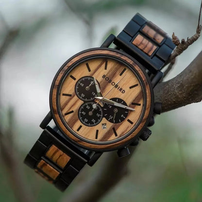 BOBO BIRD Wooden Watch Men