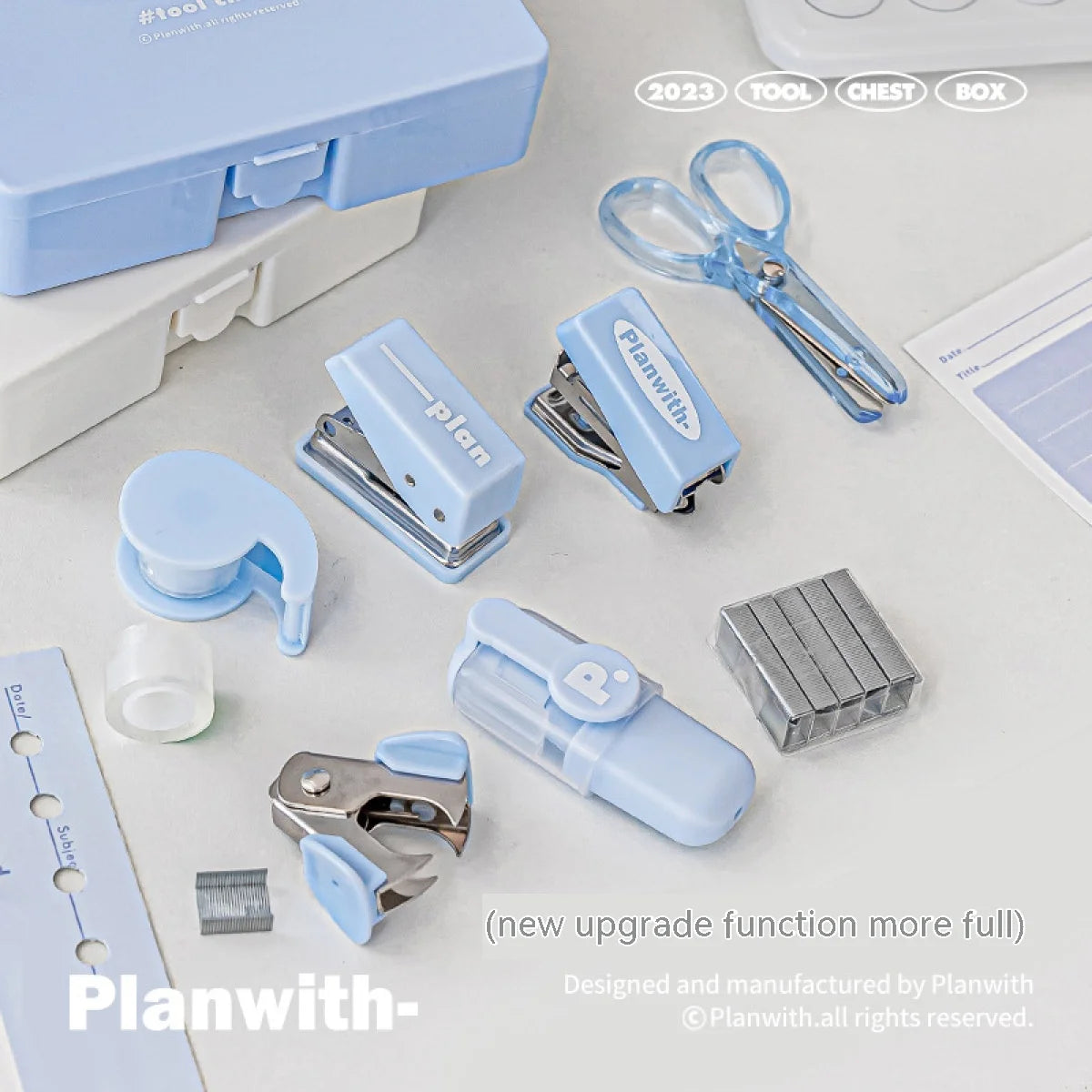 1 Set Of 8pcs Mini Stapler