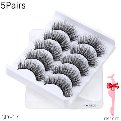 5/8 pairs 3D Mink Lashes