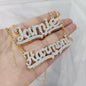 Necklace Double Gold plated Nameplate