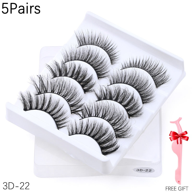 5/8 pairs 3D Mink Lashes