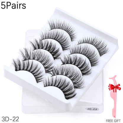 5/8 pairs 3D Mink Lashes