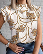 Women's Elegant Print Tops