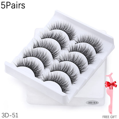 5/8 pairs 3D Mink Lashes