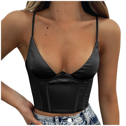 Summer spaghetti strap Crop Tops