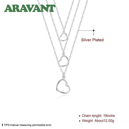 Triple Layer Chain Necklaces For Women