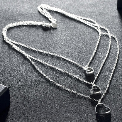 Triple Layer Chain Necklaces For Women